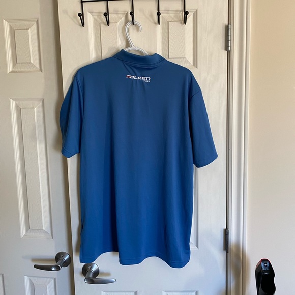 LIKE NEW Adidas X FALKEN TIRES collaboration golf shirt, size large - Picture 2 of 3